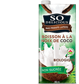 Boissons à la noix de coco biologique non sucrée - So Delicious