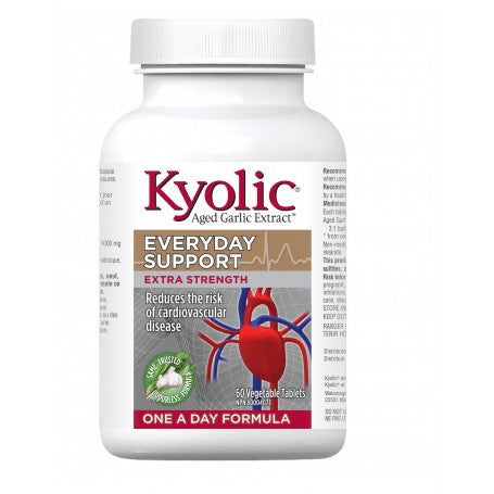 Extrait d’ail vieilli extra fort réduit le risque de maladie cardiovasculaire - Kyolic