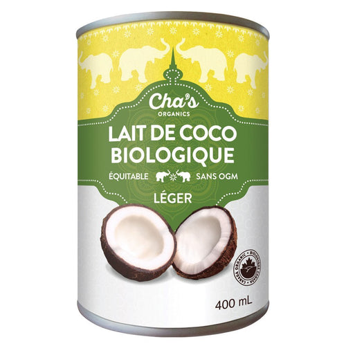 Lait de coco Bio léger - Cha's organics