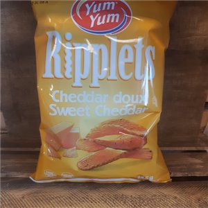 YUMYUM - chips cheddar doux ondulées 145g