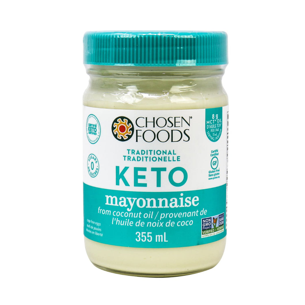Mayonnaisse traditionnelle kéto à l’huile de coco - Chosen Foods