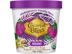 Dessert glaçé biologique (à base végétale sans produits laitiers) - Vanille de Madagascar - Coconut Bliss