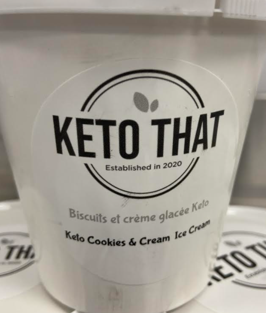 Creme Glaces Cookies and Cream Keto That