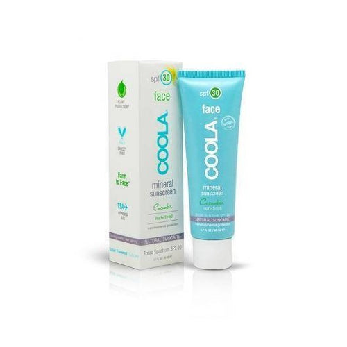 Coola, écran solaire bio minéral FPS 30, hydratant, parfum concombre - Coola