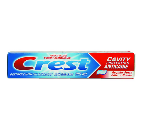 Crest, dentifrice au fluoristat, protection anticarie - Crest