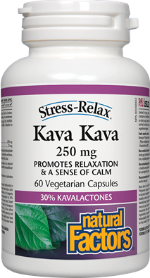 Stress-Relax Kava Kava favorise la relaxation et un sentiment de tranquilité - Natural Factors