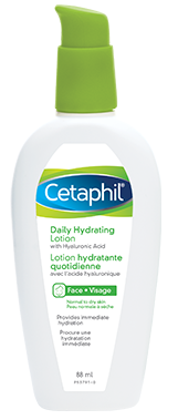 Lotion hydratante quotidienne (à l'acide hyaluronique) pour le visage - peau normale à sèche - Cetaphil
