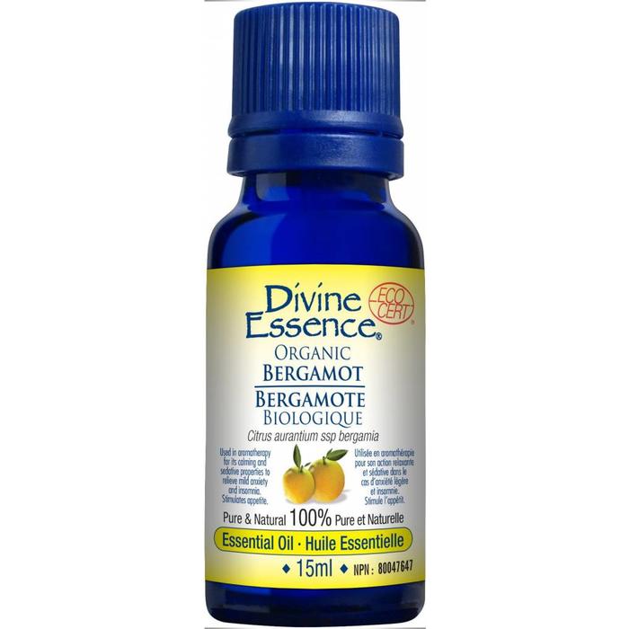Divine essence, extrait d'huile essentielle bergamote bio - Divine essence