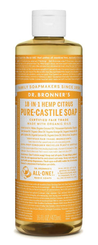 Savon de Castille Pur Liquide - Agrumes - Dr. Bronner's