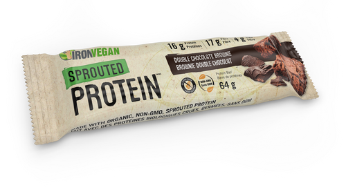 Barre protéinée à base de protéines germées au brownie - Iron Vegan