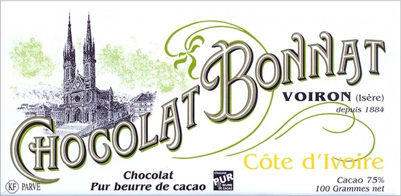 Chocolat noir 75% de cacao de côte d'ivoire - Bonnat