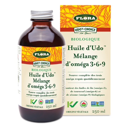 Huile d’udo mélange d’oméga 3+6+9 avec DHA bio - Flora