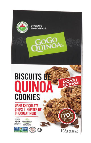 Biscuits de quinoa aux pépipes de chocolat noir - GoGo Quinoa