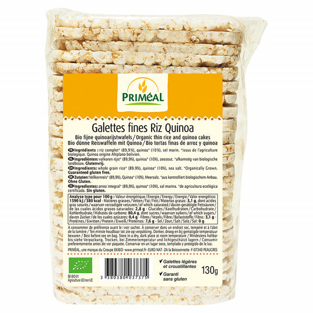 Galettes fines riz quinoa - Priméal