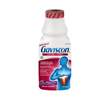 Gaviscon liquide extra-fort, anti acide, mélange de fruits - Gaviscon