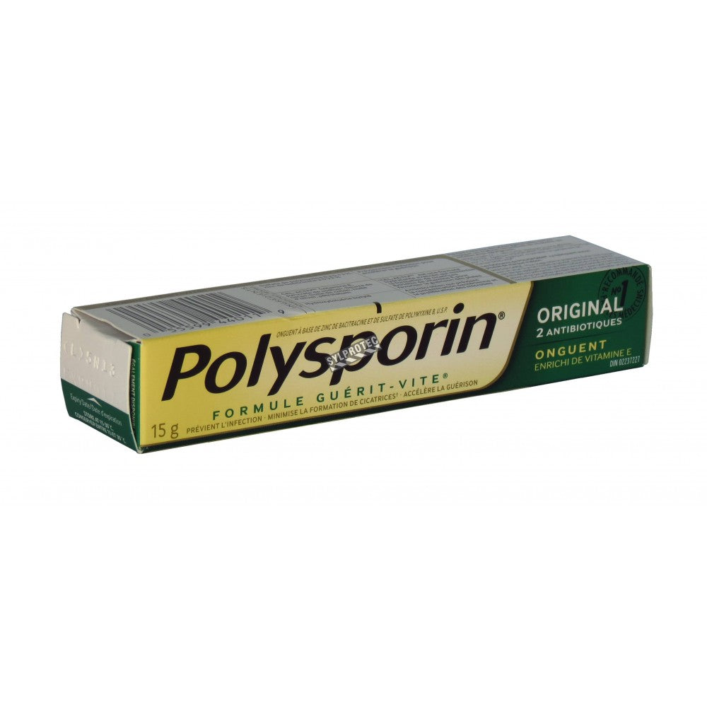 Onguent,Original 2 antibiotiques, onguent enrichi en vitamines E - Polysporin