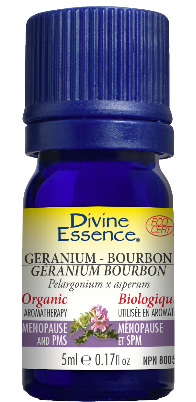 Divine essence, extrait d'huile essentielle géranium bourbon bio - Divine essence