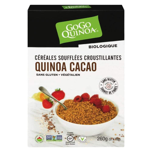 Céréales soufflés croustillantes sans gluten au quinoa et cacao - GoGo Quinoa