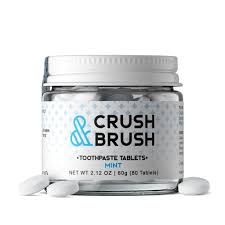 Crush Brush, comprimés de dentifrice, saveur menthe - Nelson naturals
