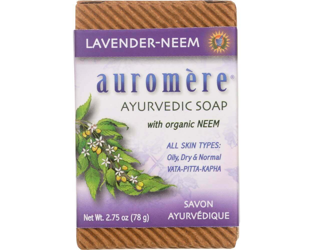 Savon ayurvédique à l’huile de neem et lavande - Auromère