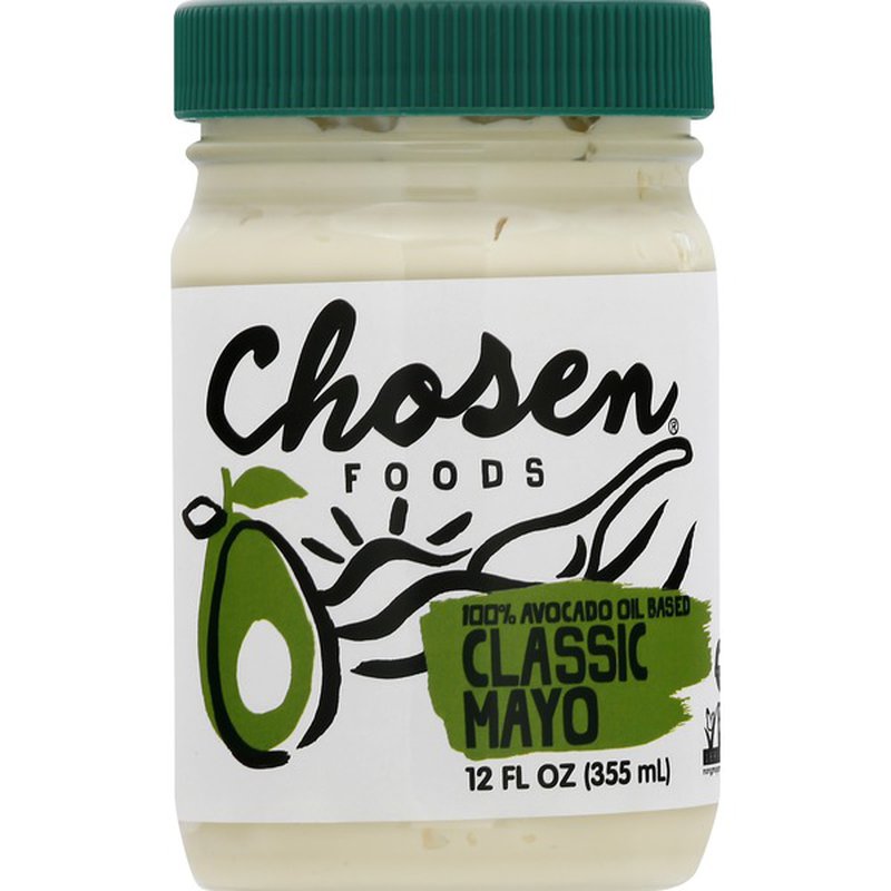 Mayonnaise bio traditionnelle à base d’huile d’avocat - Chosen Foods