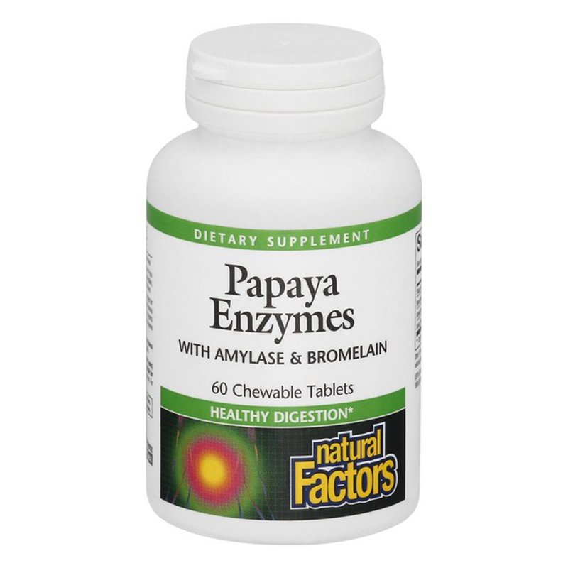 Enzymes de papaye avec amylase et broméline - Natural Factors