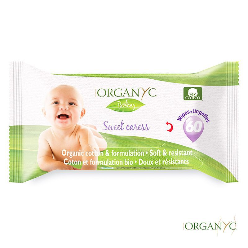 Lingettes pour bébé en coton bio - Organyc