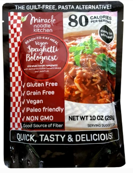 Repas Pret  Spaghetti Bolognese Miracle Noodle