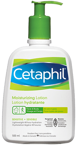 Lotion hydratante visage et corps sensible - tous types de peaux - Cetaphil