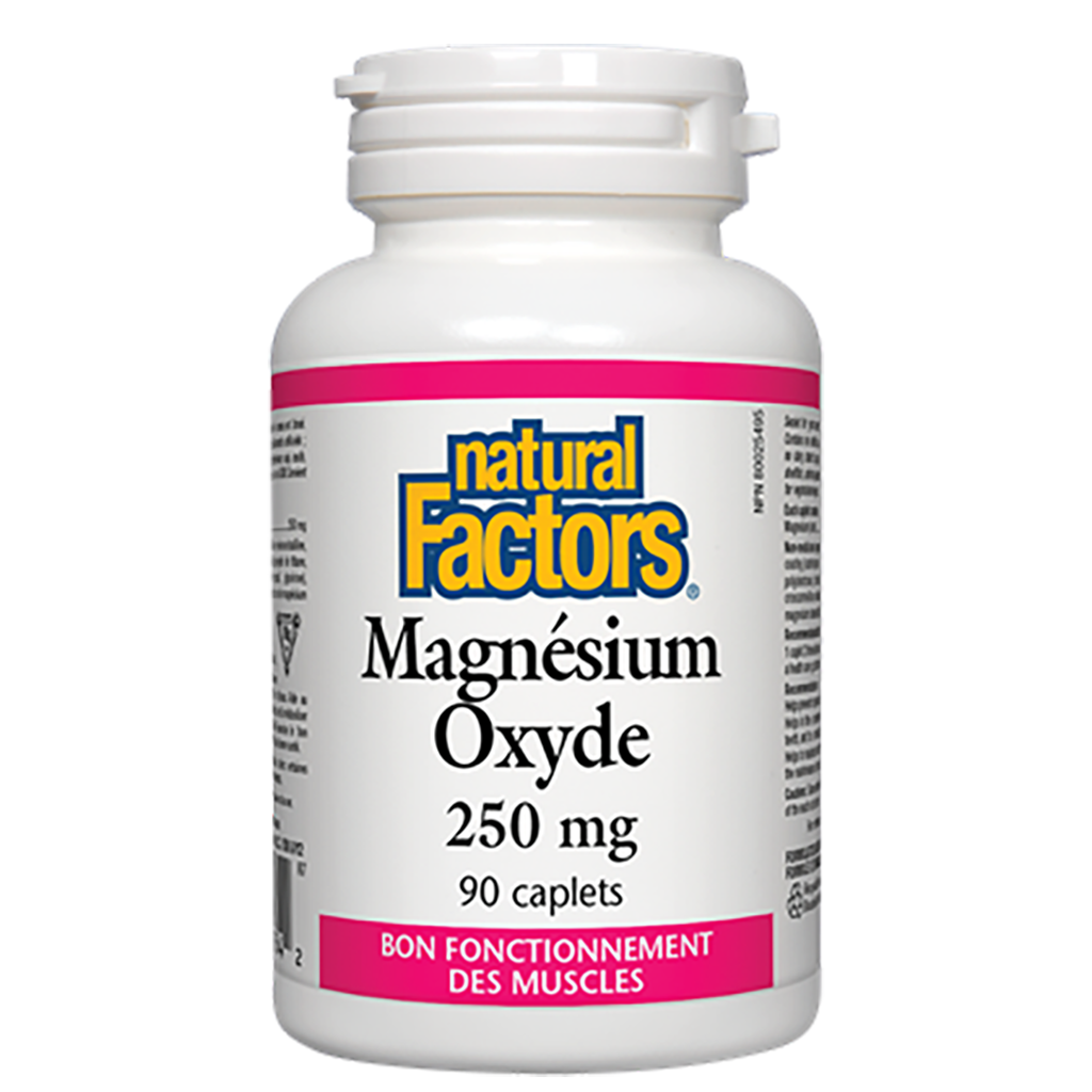 Oxyde de magnésium 250 mg - Natural Factors