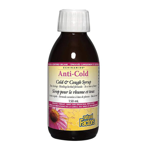 Natural Factors - Sirop pour rhume et toux (à base de miel) - Natural Factors