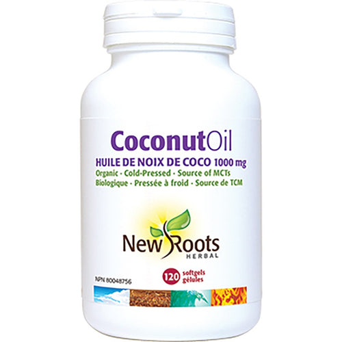 Huile de noix de coco 1000mg - New Roots