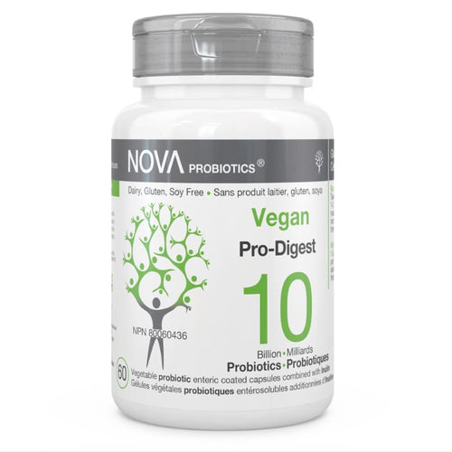 Pro-Digest probiotiques vegan pour hommes 10 milliards - Nova Probiotics