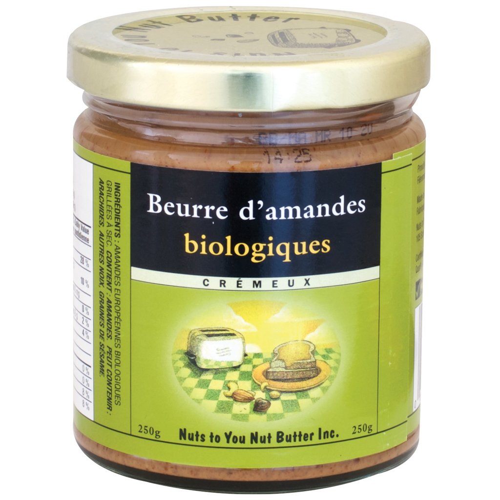 Beurre d’amandes bio crémeux - Nuts to You Nut Butter