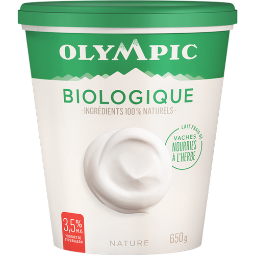 Yogourt biologique nature 3.5% - Olympic