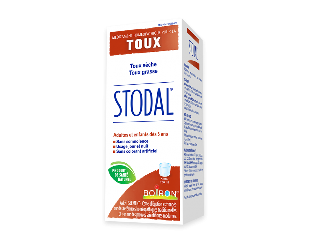 Stodal - Sirop pour la toux  (toux sèche, toux grasse, toux d’irritation, toux avec mucosités) - Boiron
