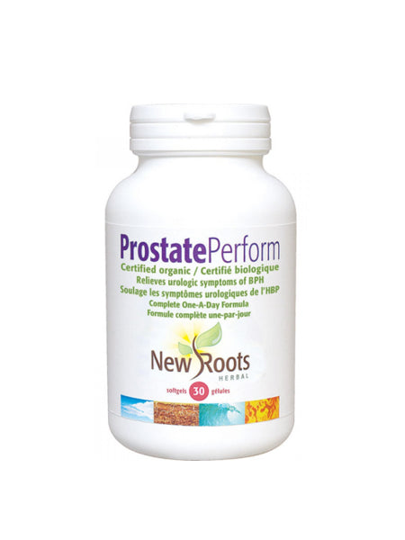 Prostate Perform, soulage les symptôme urologiques de l’HBP - New Roots Herbal