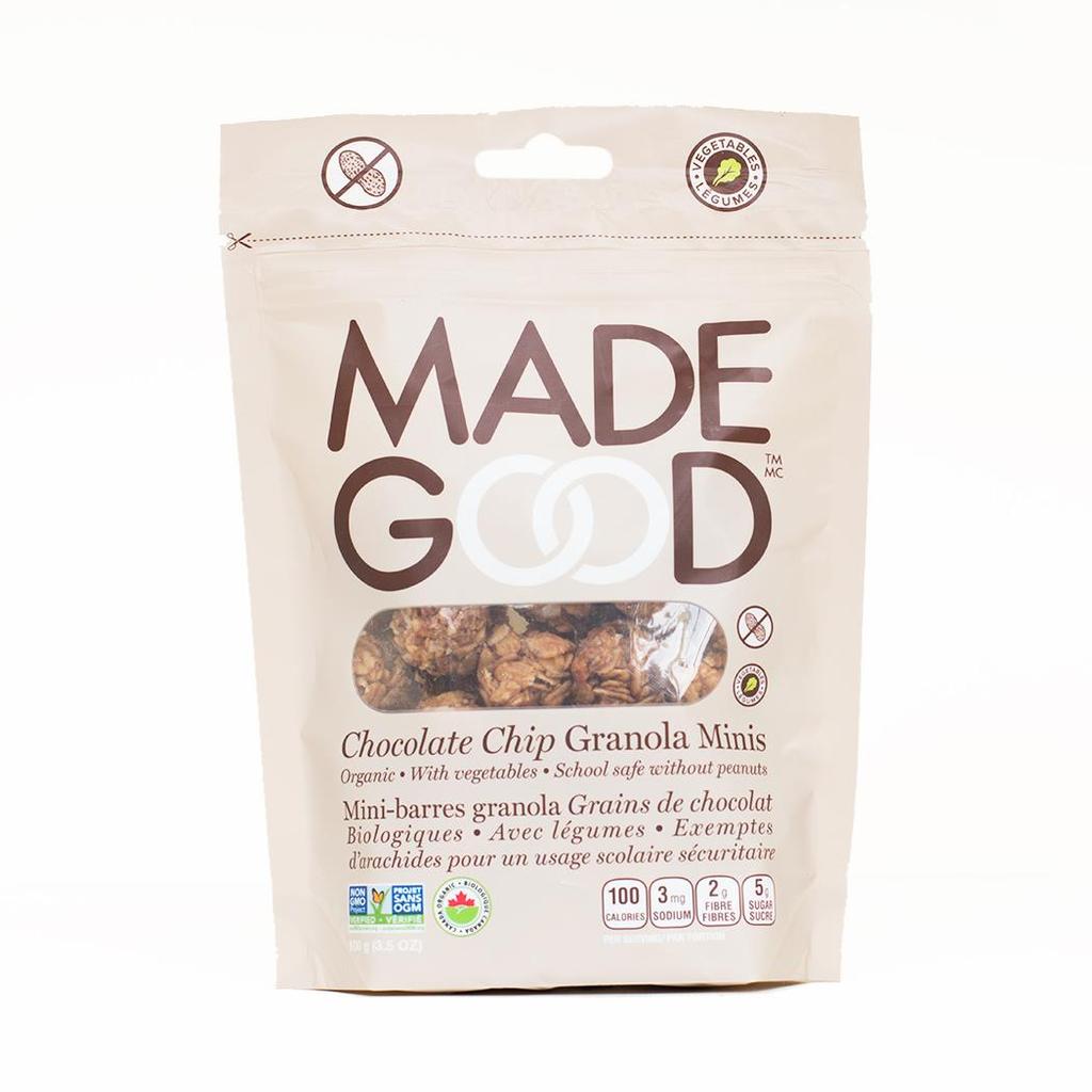 Mini barre granola, grains de chocolat - Made Good