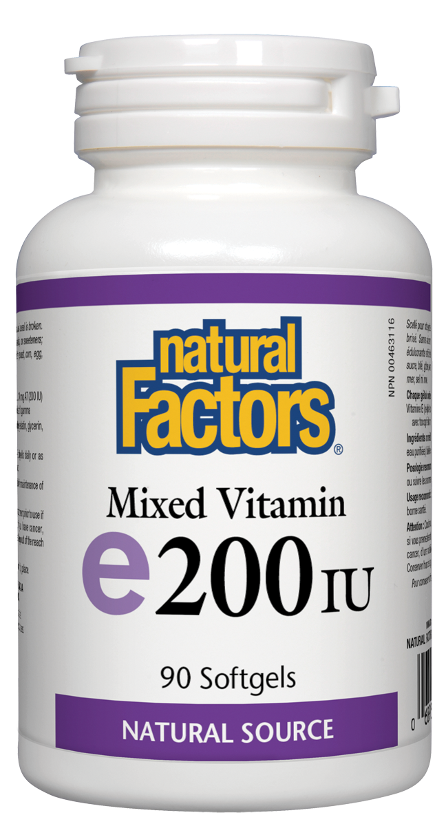 Vitamine e200 UI - Natural Factors