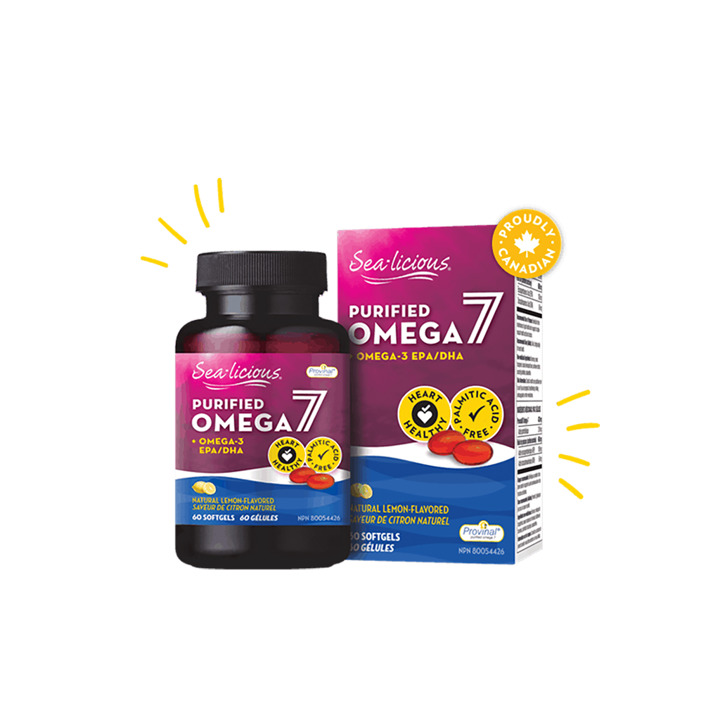 Oméga-7 purifié + Oméga-3 AEP/ADH - arôme naturel de citron - Sea-licious