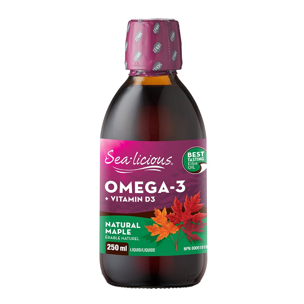 Oméga-3 + Vitamine D3 - Saveur érable naturel - Sea-licious