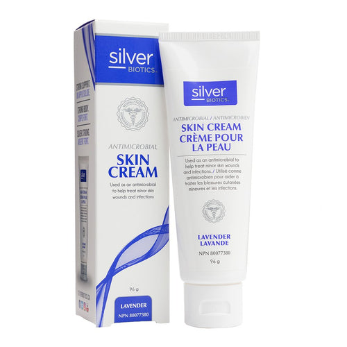 Crème pour la peau antimicrobien lavande - Silver Biotics