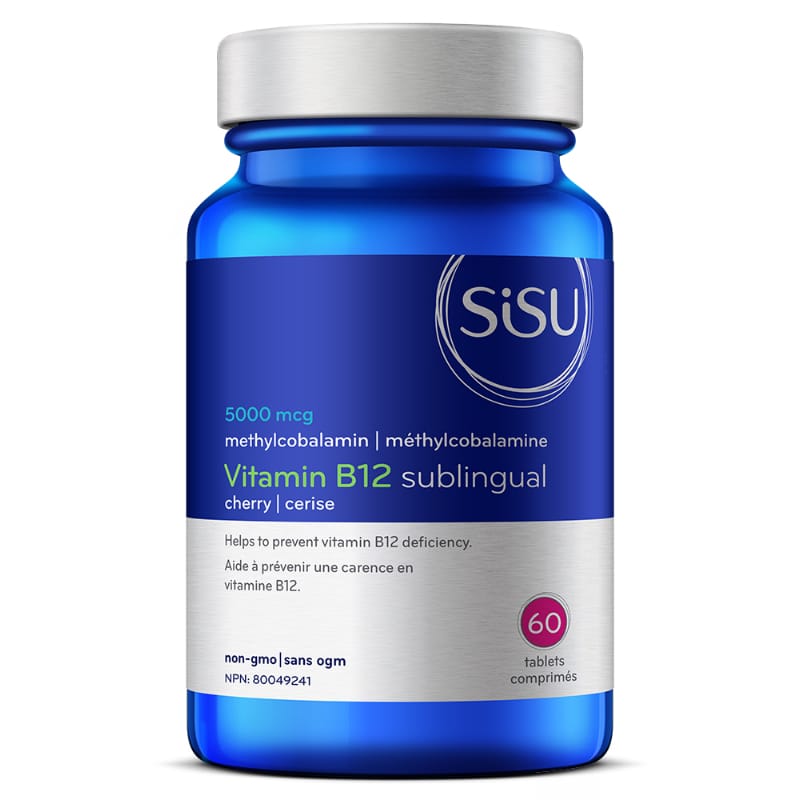 Vitamines B12, cérise, 5000 mcg, méthylcobalamine - Sisu