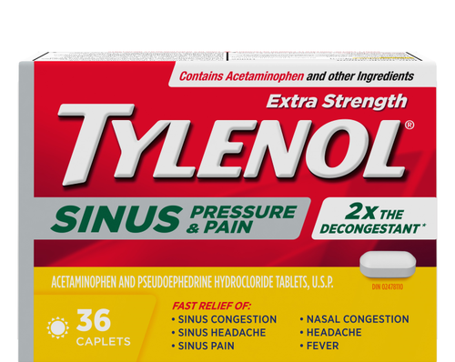 Tylenol Sinus Pression et Douleur 36 comprimés jour - Tylenol