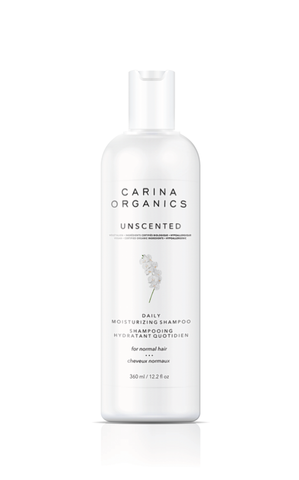 Shampooing hydratant quotidien sans parfum - Carina Organics
