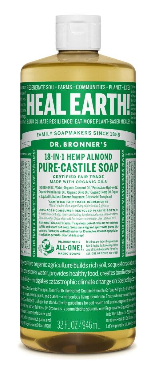 Savon de Castille Pur Liquide - Amande - Dr. Bronner's