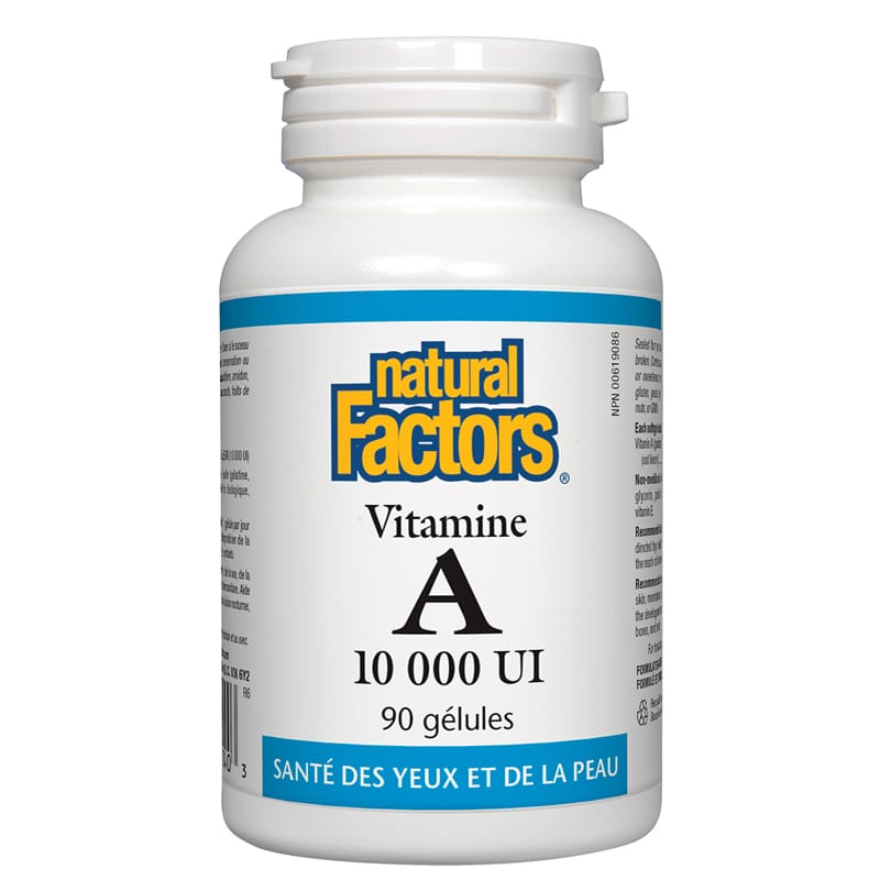 Vitamine A 10 000 ui - Natural Factors