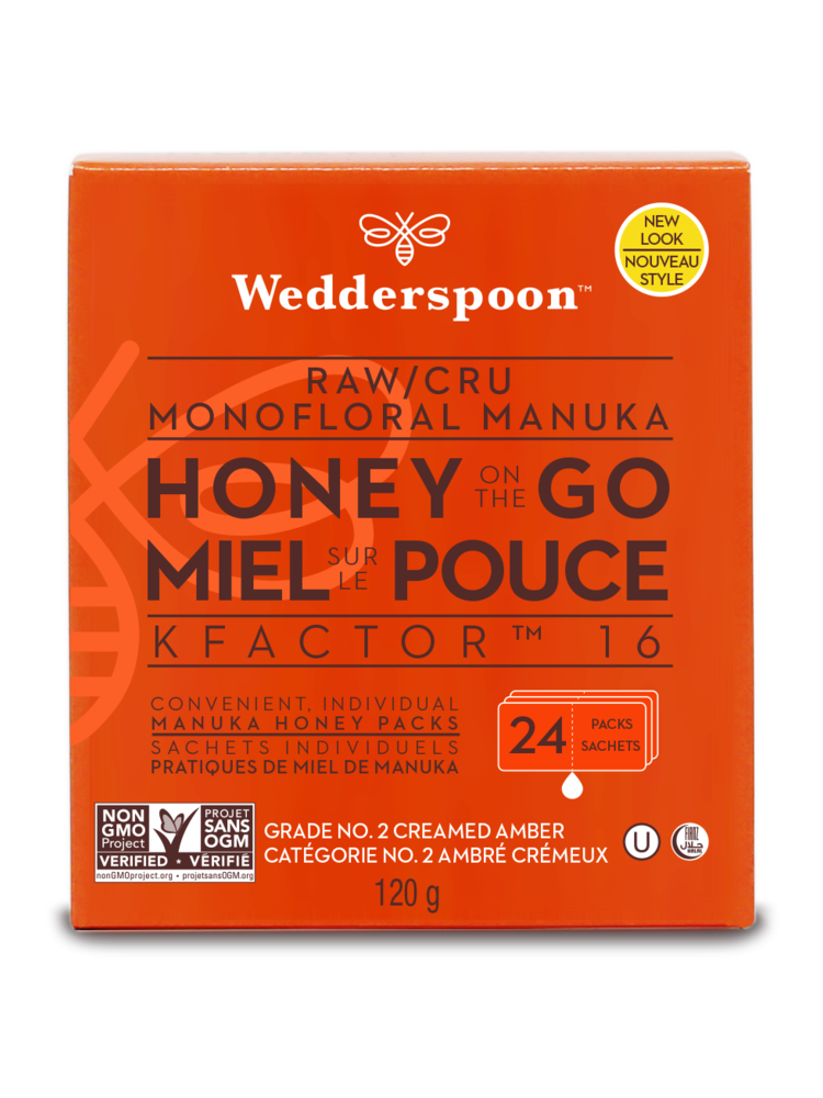 Wedderspoon, Sachets individuels de miel de manuka - Wedderspoon