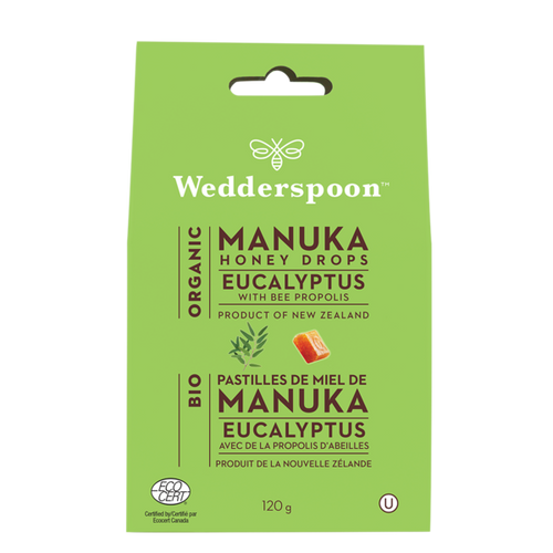 Pastilles de miel de manuka (eucalyptus avec propolis d’abeilles) - Wedderspoon
