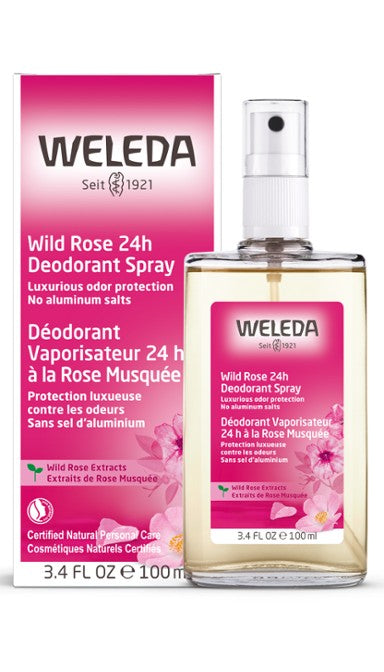 Déodorant Vaporisateur 24h à la rose musquée - Weleda